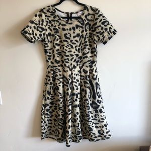 Cheetah print Amelia dress with pockets